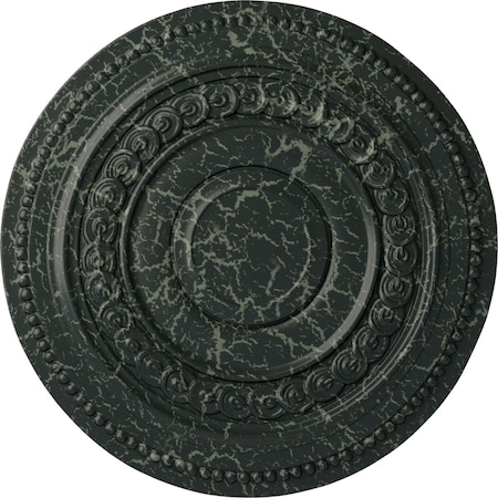 Ekena Millwork Oldham Ceiling Medallion (Fits Canopies up to 8 5/8"), 18"OD x 1 1/4"P, Painted Turtle Crackle CM18OLPTC